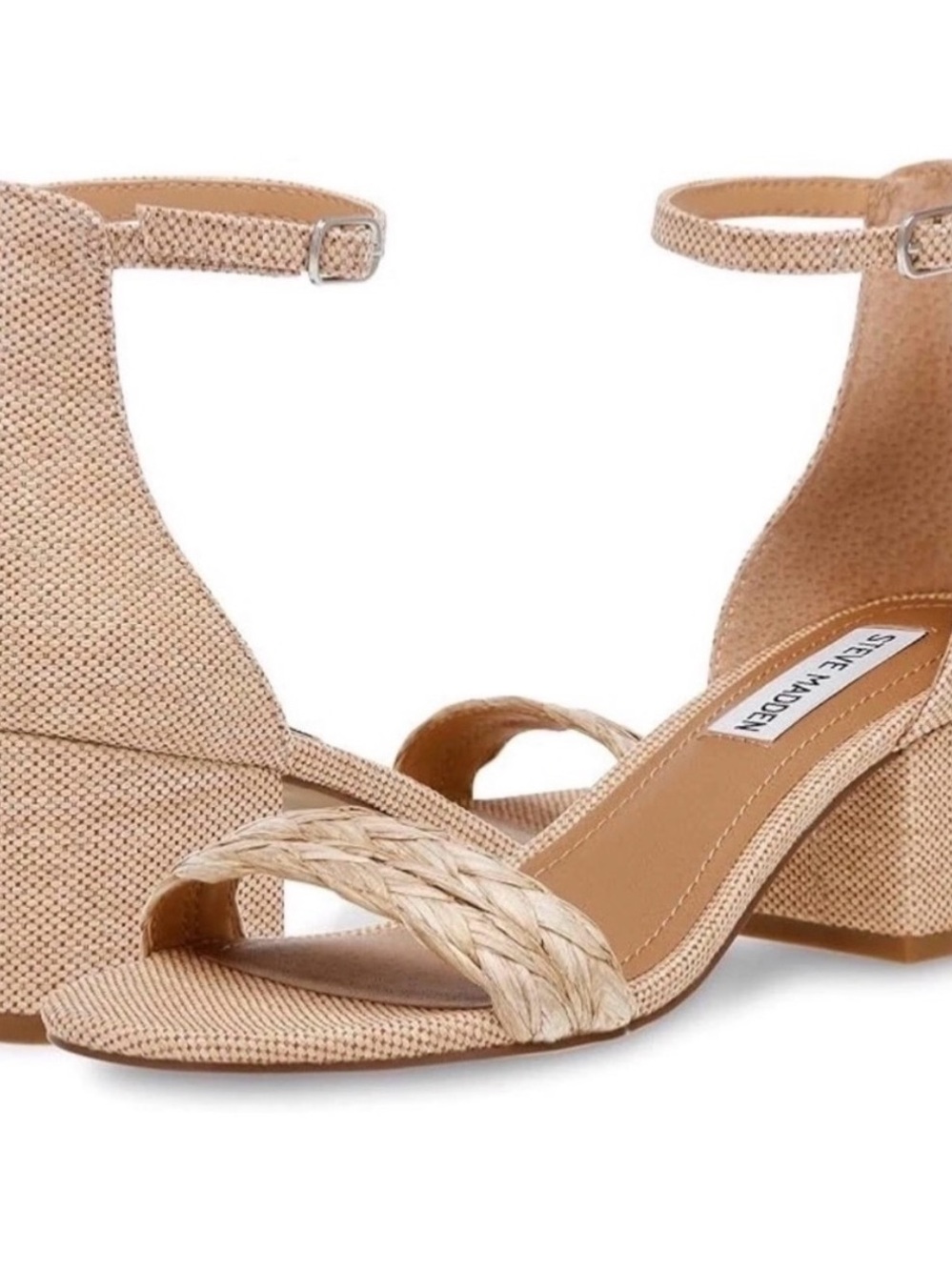 Steve Madden Irenee Woven Block Heels
